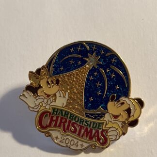 Tokyo Disney Sea Harborside Christmas Pin Mickey Minnie Official Japan 2004 (C2)