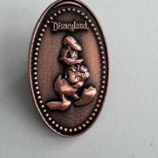 WDI Pressed Penny Donald Duck Angry Arms Crossed Copper Oval LE Disney Pin F7