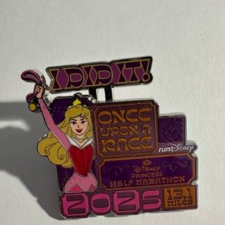 WDW Aurora 13.1 Miles I Did It Princess Half Marathon Weekend 2025 Disney Pn F6