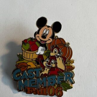 WDW Cast Exclusive Fall 2006 Chip & Dale With Mickey Mouse Disney Pin (C1)