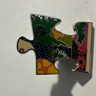 WDW Center Right Edge B4 Animal Kingdom Mural Puzzle Mystery 2023 Disney Pin B3