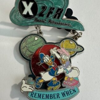 WDW Donald Daisy XZFR Rockin Rollerdrome Remember When 2007 Disney Pin D0