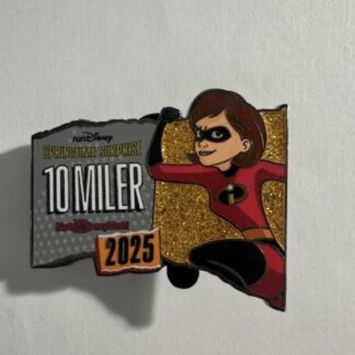 WDW Elastigirl 10 Miler Springtime Surprise Weekend Marathon 2025 Disney Pin C3