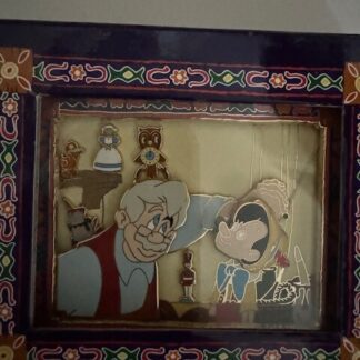 WDW Happiest Pin Celebration On Earth Pinocchio Jumbo Movement Boxed Pin (B)