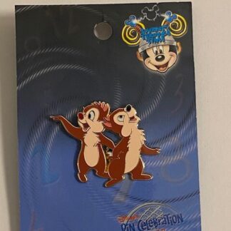 WDW Journey Through The Time 2003 Present Map Chip & Dale LE Disney Pin (B)