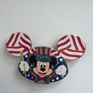 WDW Mickey Celebrating Fifty Years Mickey Eat Hat Americana Mickey Disney Pin D7
