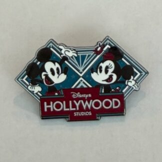 WDW Mickey & Minnie Mouse Art Deco Logo - 2025 Hollywood Studios Disney Pin H7