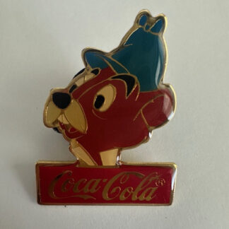 WDW Rat 15th Anniversary 1986 Coca Cola Adventures Ichabod Mr. Disney Pin (B0)