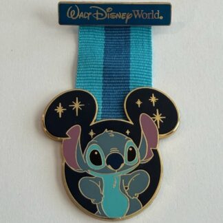 WDW - Stitch - Medal Stars Mickey Icon 2007 Lilo & Stitch Disney Pin H5