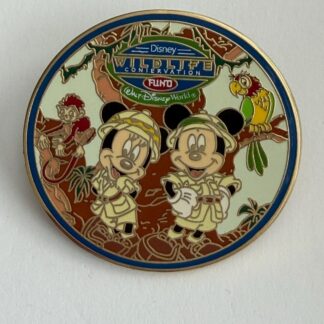 WDW Wildlife Conservation Fund Mickey & Minnie in Safari Gear 2007 Disney Pin E2