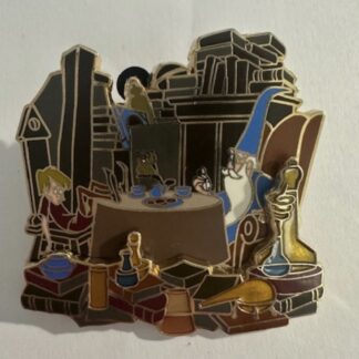 Walt Classic Collection Sword In The Stone Arthur Archimedes Tea Disney Pin (F0)