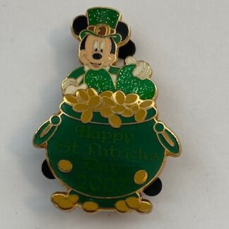 Walt Disney Burbank Happy St. Patrick’s Day 2007 Mickey LE Disney Pin (A4)