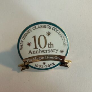 Walt Disney Pin Classics Collection 10th Anniversary 1992 - 2002 Exclusive (C8)