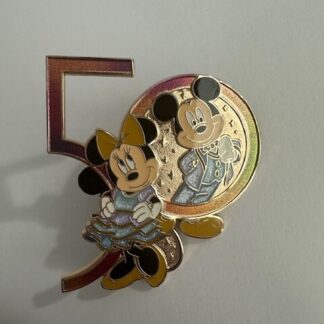 Walt Disney World WDW 50th Anniversary Mickey Minnie Pin (B3)