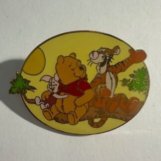 Winnie the Pooh Piglet Tigger Sitting on Branch Disney Pin 2003 (B4)
