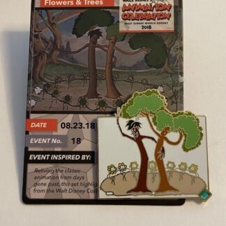 20 Years Of Disney Re Collections Trading Card  Flower & Tree Disney Pin (B)
