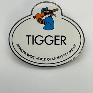 2001 Disney Wide World of Sports Cast Member Exclusive Name Tag Tigger Pin A7