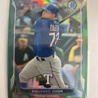 2014 Bowman Chrome Green Refractor /75 Rougned Odor #23 Rookie
