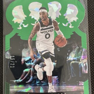 2020-21 Panini Crown Royale D’Angelo Russell #50 FOTL Green Cracked Ice 15/21