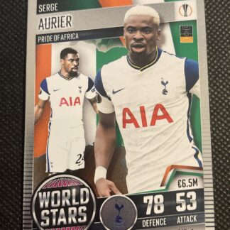 2020-21 Topps Match Attax 101 World Stars #149 Serge Aurier - Tottenham
