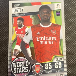 2020-21 Topps Match Attax 101 World Stars #150 Thomas Partey - Arsenal