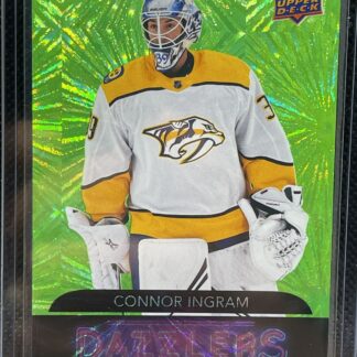 2020-21 UD Series 2 Green Dazzlers RC #DZ-75  Connor Ingram -Nashville Predators