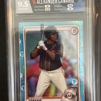 2020 Bowman Draft 1st Edition Sky Blue Foil Alexander Canario #BD-123 *HGA 9.5*