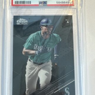 2020 TOPPS CHROME BLACK KYLE LEWIS RC PSA 10 GEM MINT MARINERS