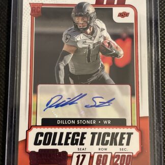 2021 Contenders Draft Picks College Ticket Rookie Auto Dillon Stoner OSU Red