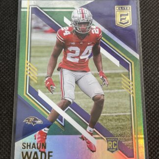 2021 Donruss Elite Football Shaun Wade RC Green Foil #145 Baltimore Ravens