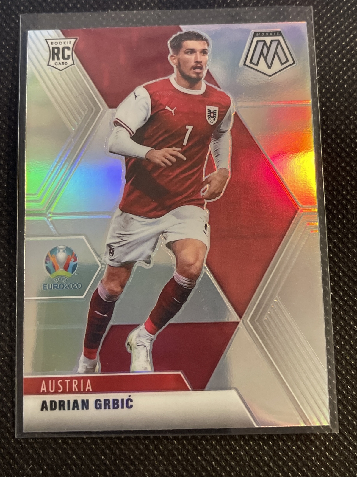 2021 Panini Mosaic Euro Soccer Silver Prizm #5 Adrian Grbic RC Rookie Austria
