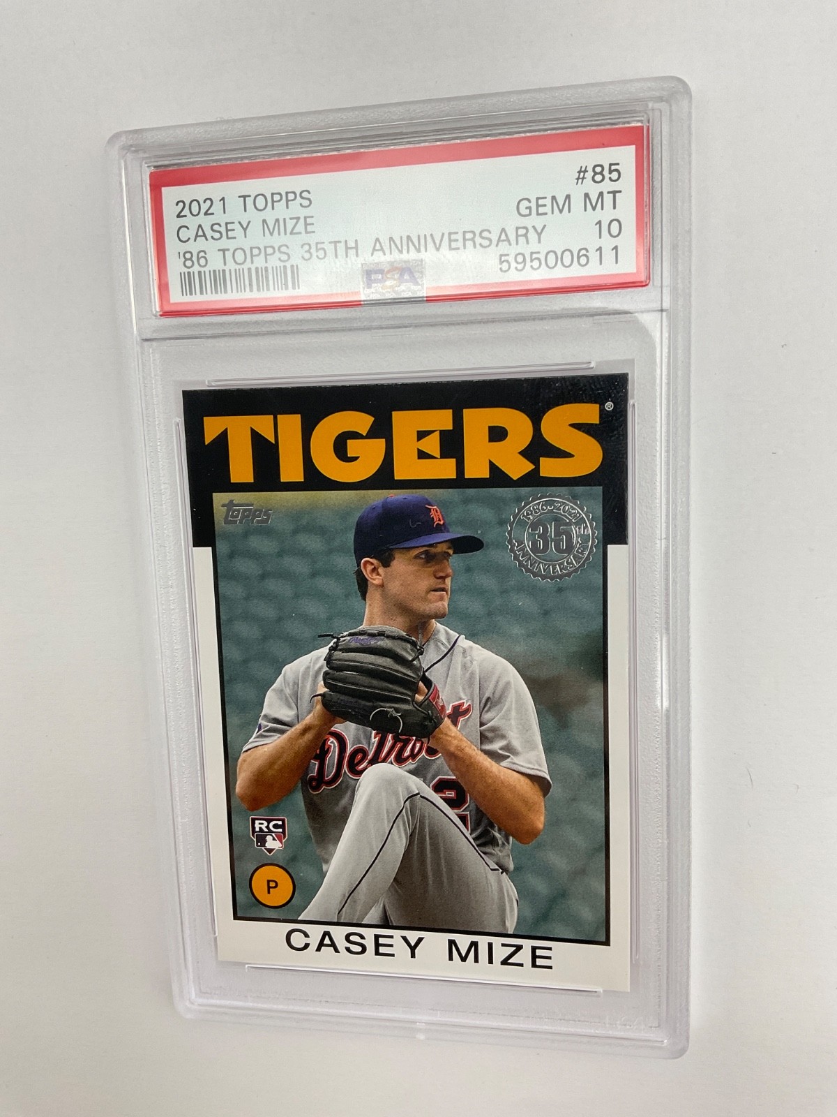 2021 Topps 35th Anniversary #86B-85 Casey Mize RC PSA 10 Tigers Rookie