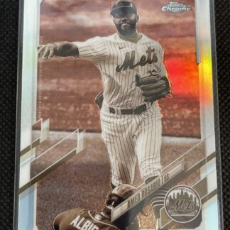 2021 Topps Chrome Amed Rosario Sepia Refractor #190 New York Mets Indians