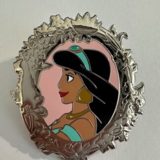 2024 Disney Parks Princess Portrait Silver Frame Jasmine Aladdin OE Pin (A4)