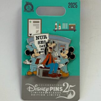 2025 Disney Nurses Nurse's Day - Minnie Mickey Mouse Patient Goofy LR Pin (B)