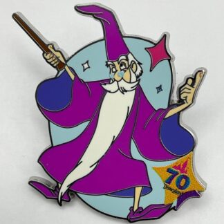 2025 Disneyland 70th Anniversary Mystery Sword in the Stone Merlin Disney Pin G2