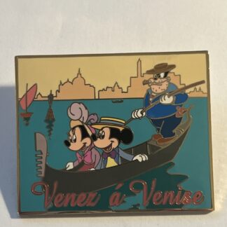 31530 Disney Auctions (P.I.N.S.) Mickey and Minnie in Venice Venez LE 500 Pin A9
