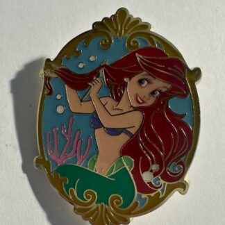 Ariel Combing Hair with Dinglehopper Fork Portrait Frame 2024 Disney Pin B3