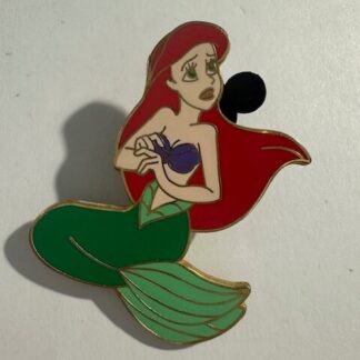 Ariel Sitting Scared Booster The Little Mermaid Disney Pin (E0)