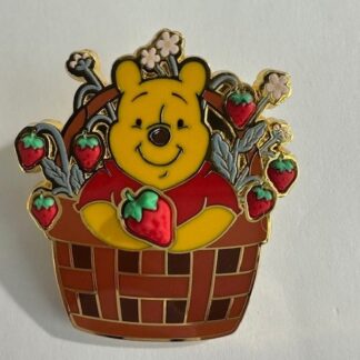 BoxLunch Pooh in a Basket Strawberry Free D Pooh & Friends 2025 Disney Pin D4