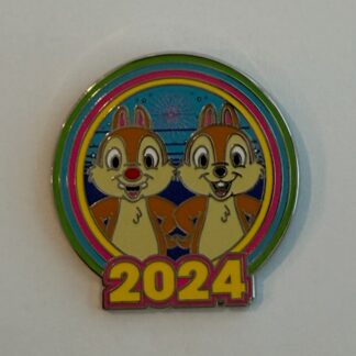 Chip and Dale - Starter - 2024 Colorful Disney Pin H6