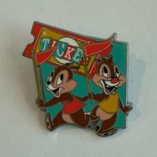 Chip and Dale - Ticket and Banners Play in the Park - Mystery 2023 Disney Pin H5