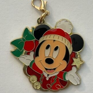 Christmas Mickey Charm Tokyo Disney Keychain (C2)