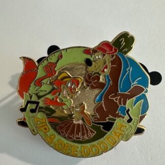 DIS Brer Fox Brer Bear Zip A Dee Doo Dah Green Musical 2002 Disney Pin D0