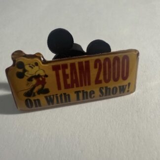 DIS Mickey On With The Show Team 2000 Disney Pin (E9)
