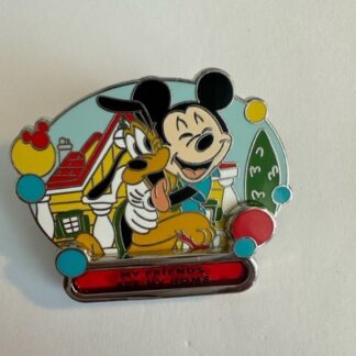 DL Mickey Pluto My Friends Are My Home Disneyland Is Home LE Disney Pin (C4)