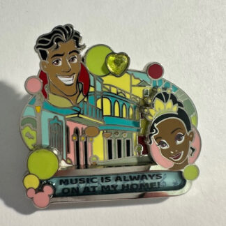 DL Tiana And Naveen Adventure Disneyland Is Home Disney Pin (A4)