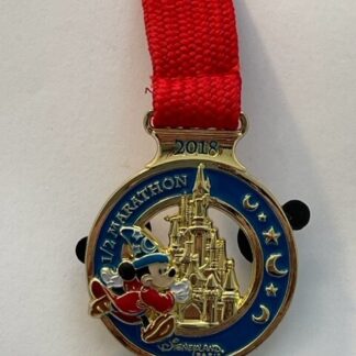 DLP DLRP Paris Half Marathon 2018 Castle Sorcerer Mickey Medal LE Disney Pin (C6