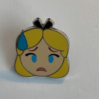 DLP Disneyland Paris Emoji Alice Tear Drop Disney Pin (B7)