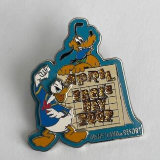 DLR April Fools Day 2002 Donald Pluto Calendar Disney Pin LE (A2)